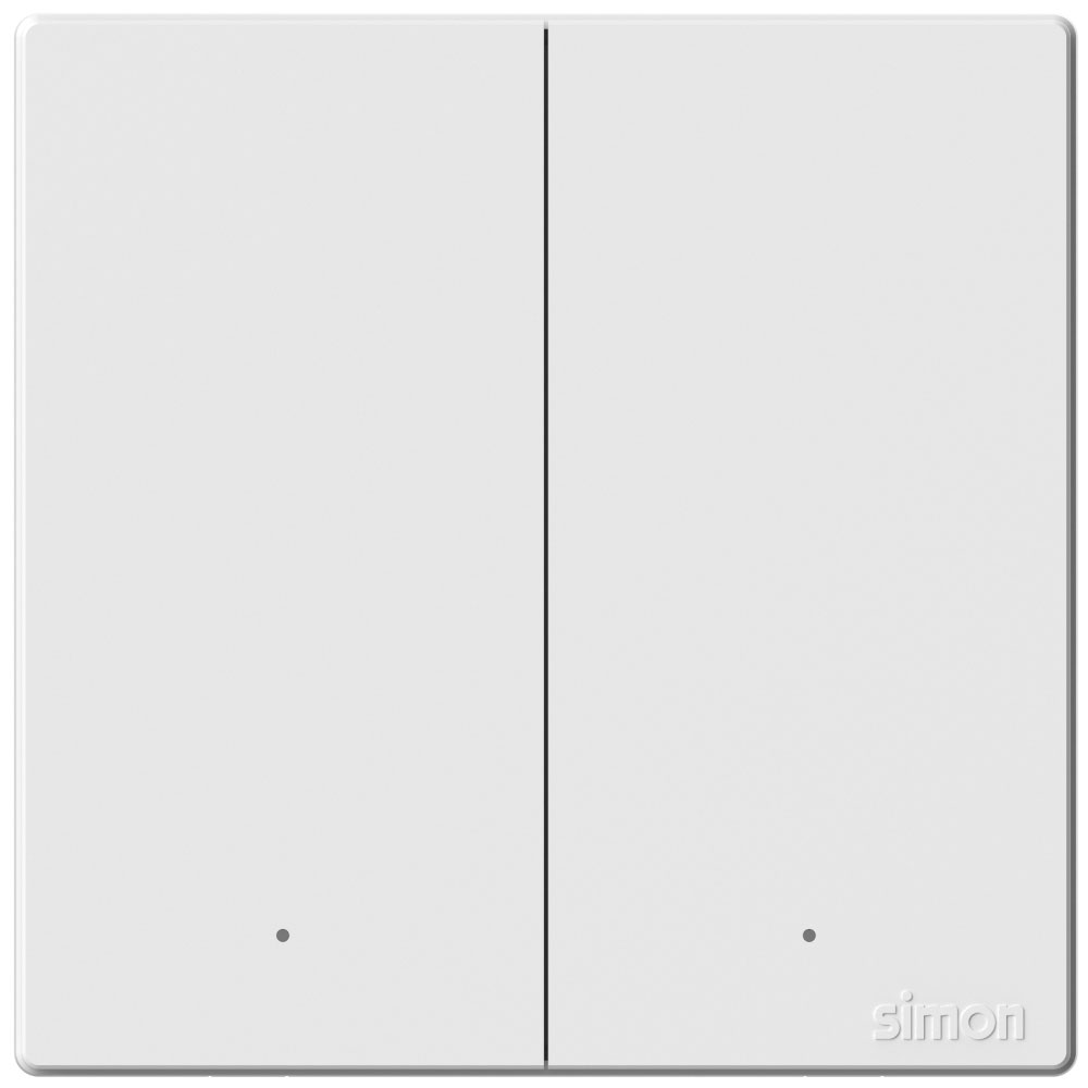 Simon 2-Gang Remote Scene Switch - White
