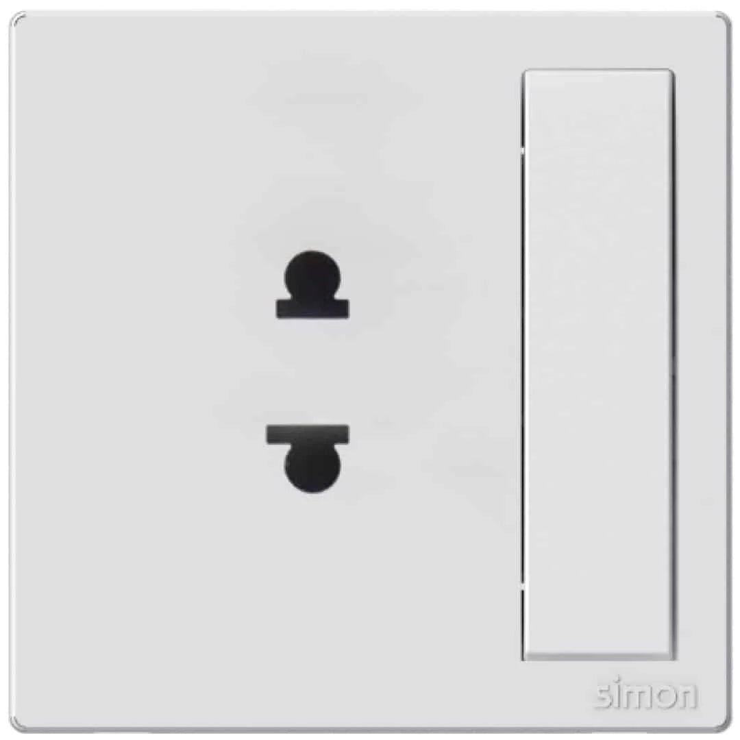 2 pin Universal Socket with Switch - Color