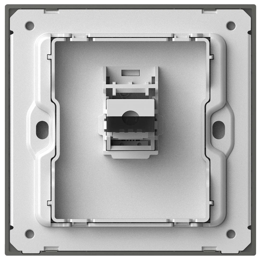 Simon 1G Telephone Outlet M7-Metal Series