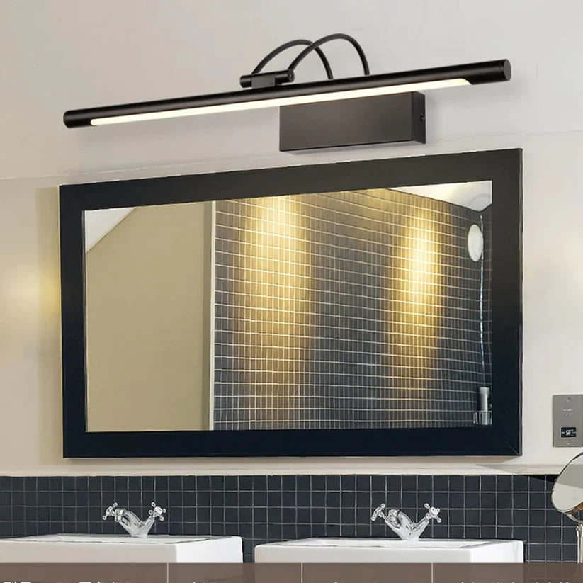 Black Bathroom Mirror & Picture LED Light
