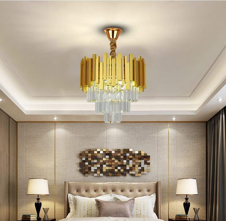 Modern Designer Gold Crystal Chandelier (400mm)