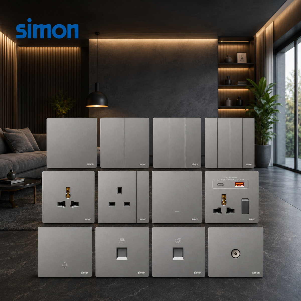 Simon M7 Air - Switches & Sockets