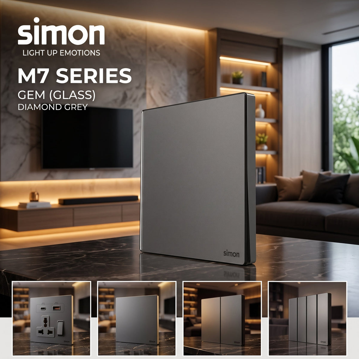 Simon M7 GEM - Switches & Sockets