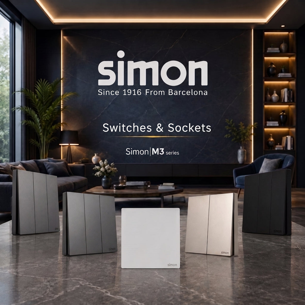 Simon M3 - Switches & Sockets