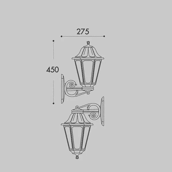Anna Hexagonal Classic Outdoor Wall Light (Lifetime Guarantee)