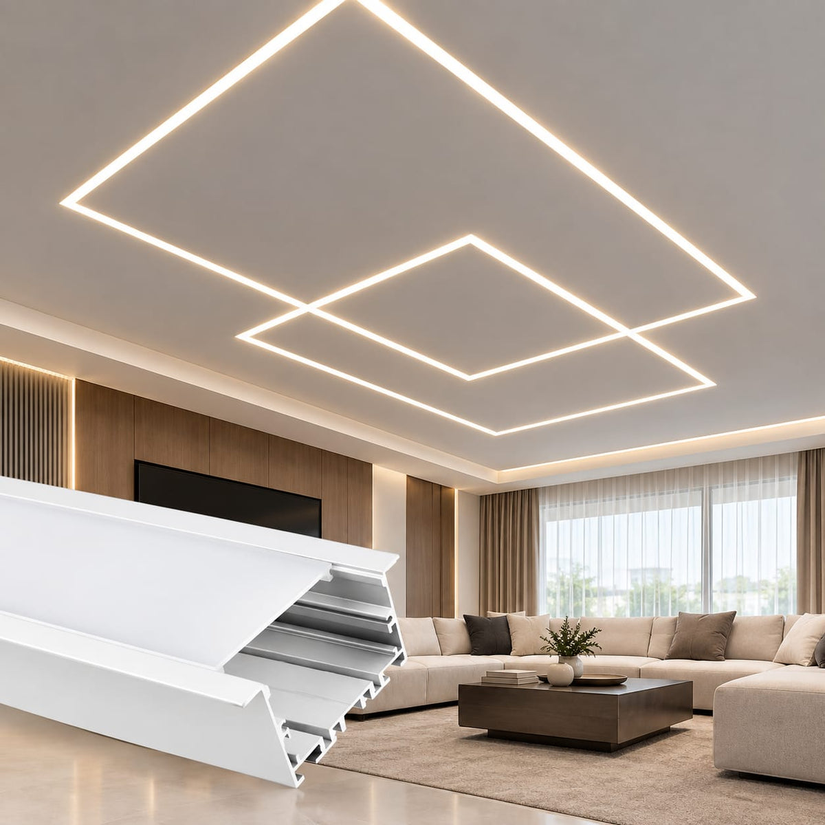 55mm Aluminum Profile Light - 10 Feet