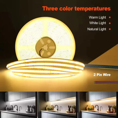 COB Strip Light AC-220V – 10 Meter Roll