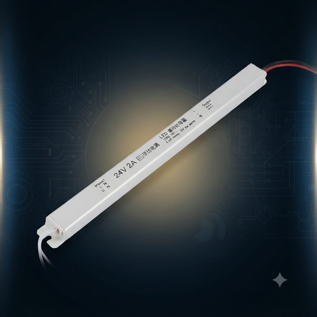 Slim Power Supply for Linear Profile Lights – DC 24V