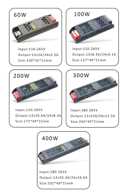 Power Supply for Linear Profile Lights – DC 24V