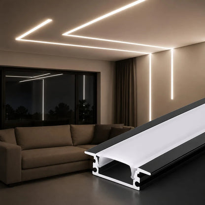 23mm Aluminum Profile light - Black