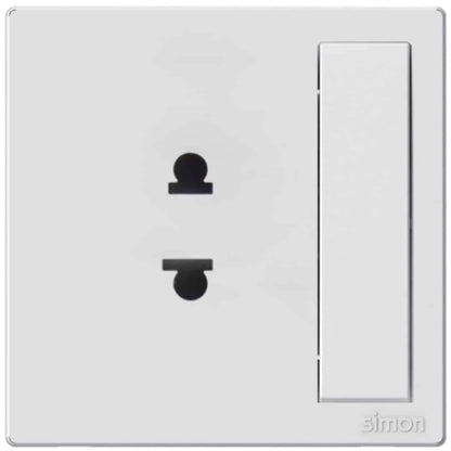 2 pin Universal Socket with Switch - Color