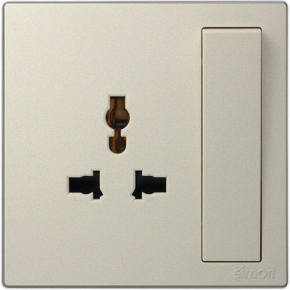 1G Multi-Plug Socket with Switch - Color