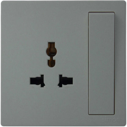 1G Multi-Plug Socket with Switch - Color