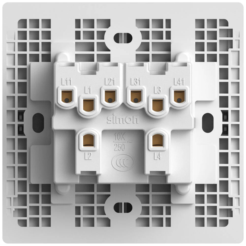 Simon M3 4G 1-Way SP Switch (3×3) – 16AX 250V – 5 Colors