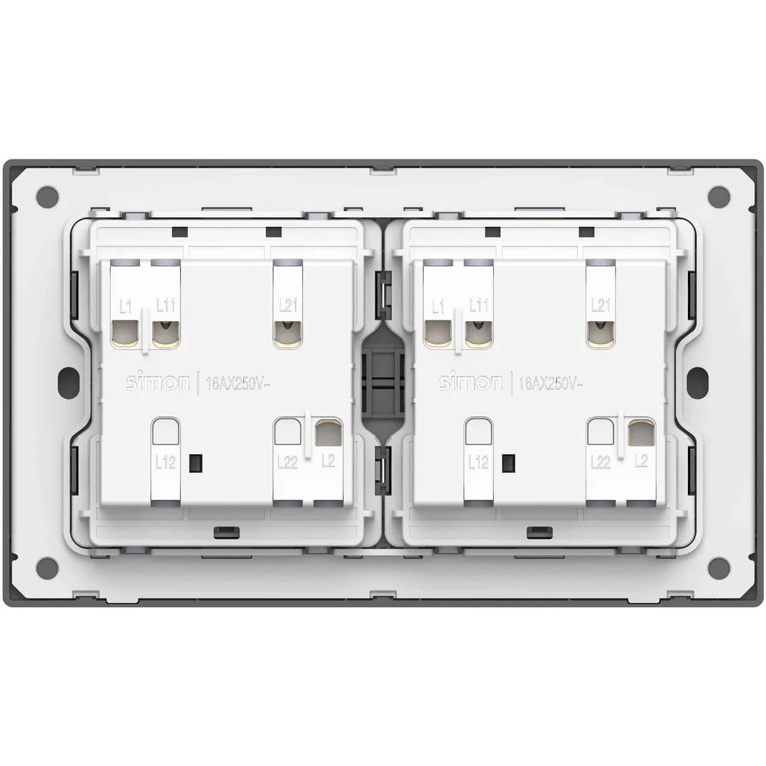 Simon M3 4G 1-Way SP Switch (3×6) – 16AX 250V – 5 Colors