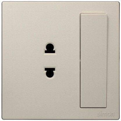 2 pin Universal Socket with Switch - Color