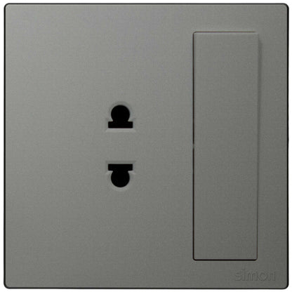 2 pin Universal Socket with Switch - Color
