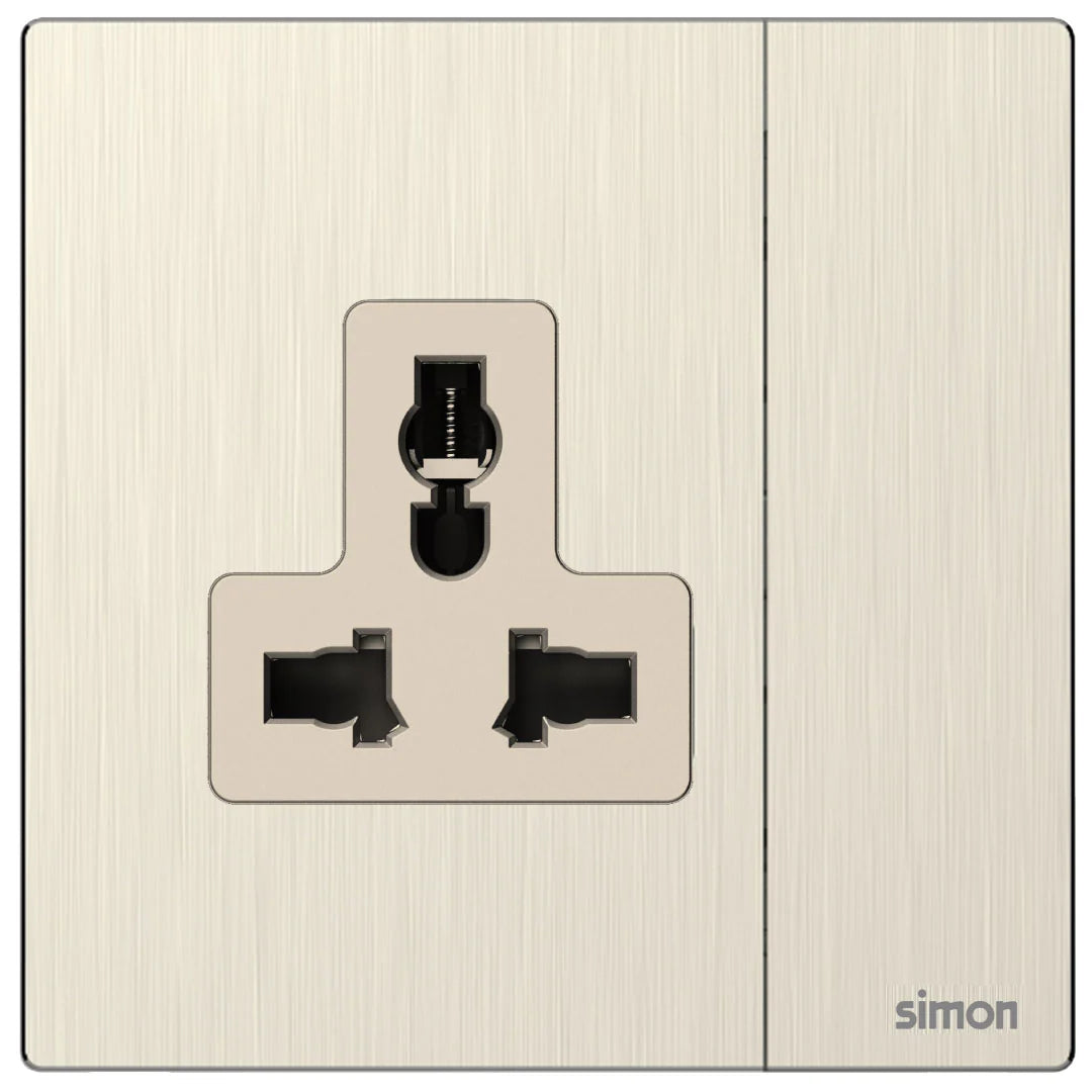 Simon 1G International Switched Socket M7-Metal Series