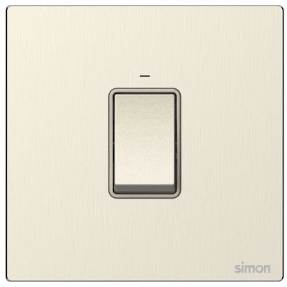 Simon 45A Double Pole Switch with LED M7-Metal Series