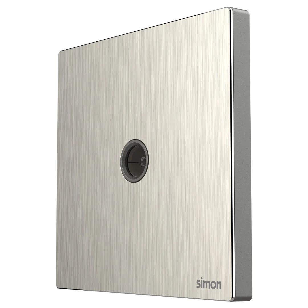 Simon 1G TV Outlet M7-Metal Series