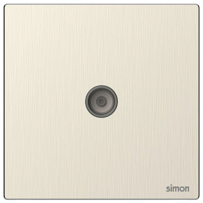 Simon 1G TV Outlet M7-Metal Series