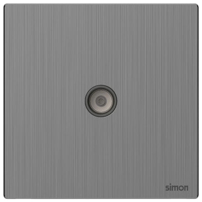 Simon 1G TV Outlet M7-Metal Series