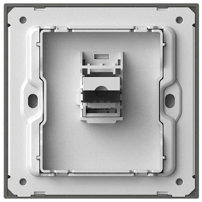 Simon 1G Telephone Outlet M7-Metal Series