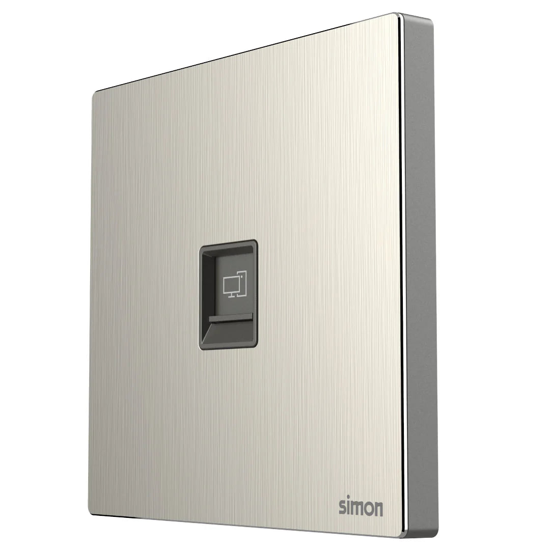 Simon 1G Data Outlet Cat6 M7-Metal Series