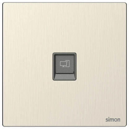 Simon 1G Data Outlet Cat6 M7-Metal Series