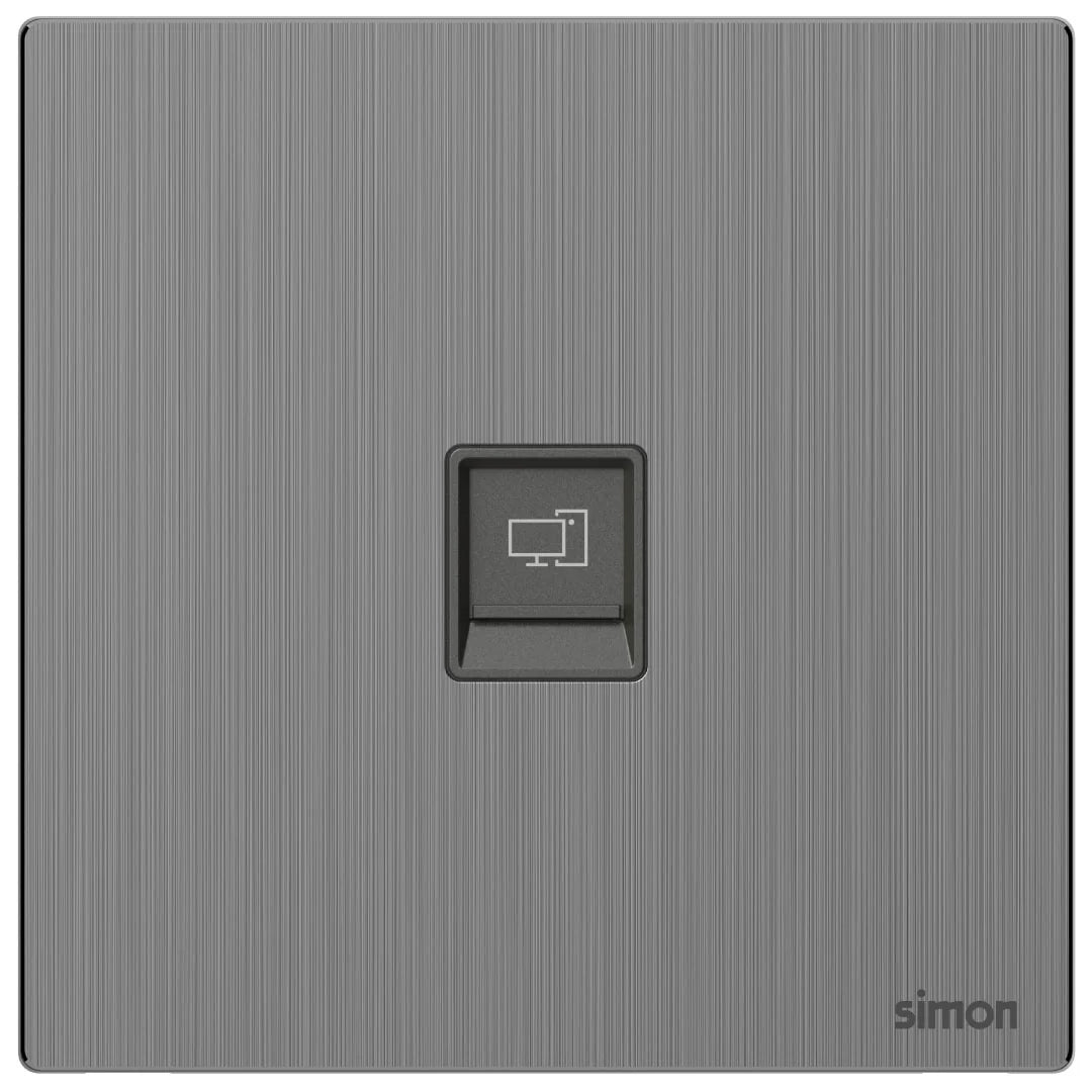 Simon 1G Data Outlet Cat6 M7-Metal Series