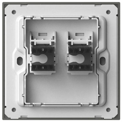 Simon 2Gang Data Outlet Cat6 M7-Metal Series