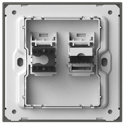 Simon Telephone & Data Outlet Cat6 M7-Metal