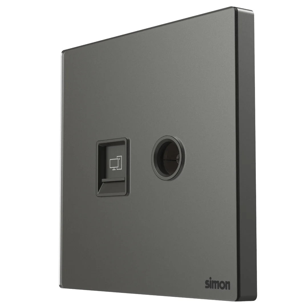 Simon TV & Data Outlet Cat6 M7-Gem Series