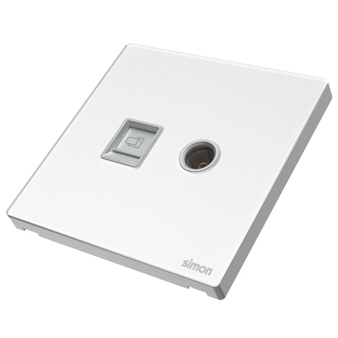 Simon TV & Data Outlet Cat6 M7-Gem Series