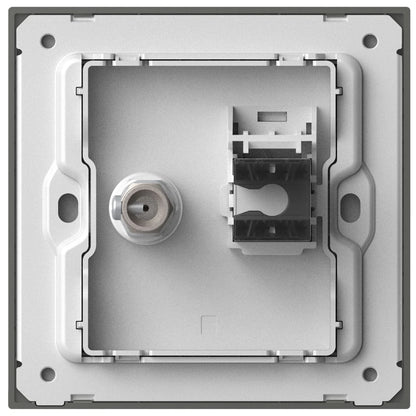 TV & Data Outlet Cat6 M7-Metal