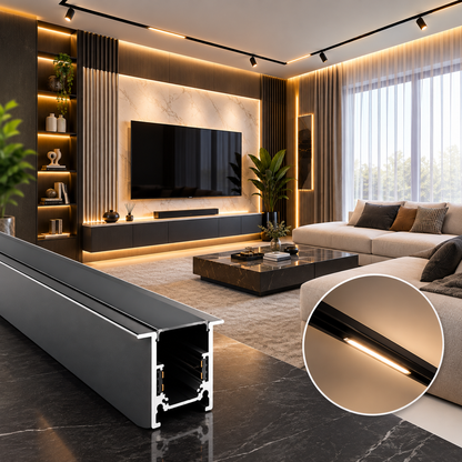 Recessed Magnetic Track (3 meter)