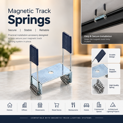 Recessed Magnetic Track Springs