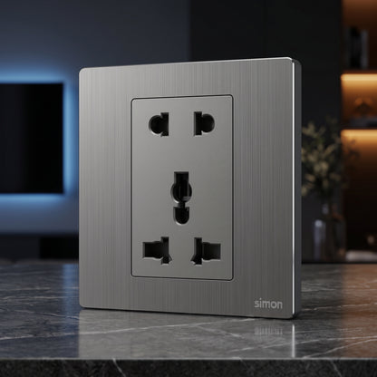 Simon 2Pin and International Socket M7-Metal Series