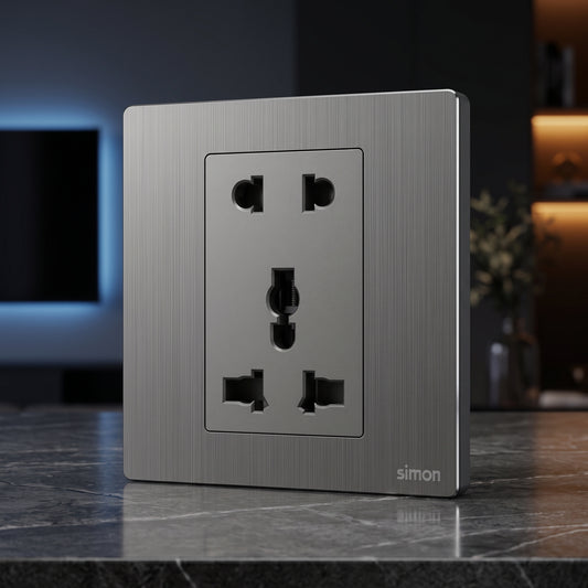 Simon 2Pin and International Socket M7-Metal Series