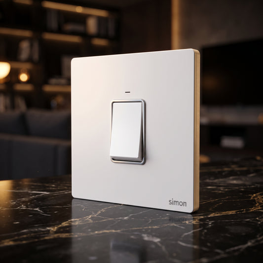 Simon 45A Double Pole Switch with LED M7-Gem Series
