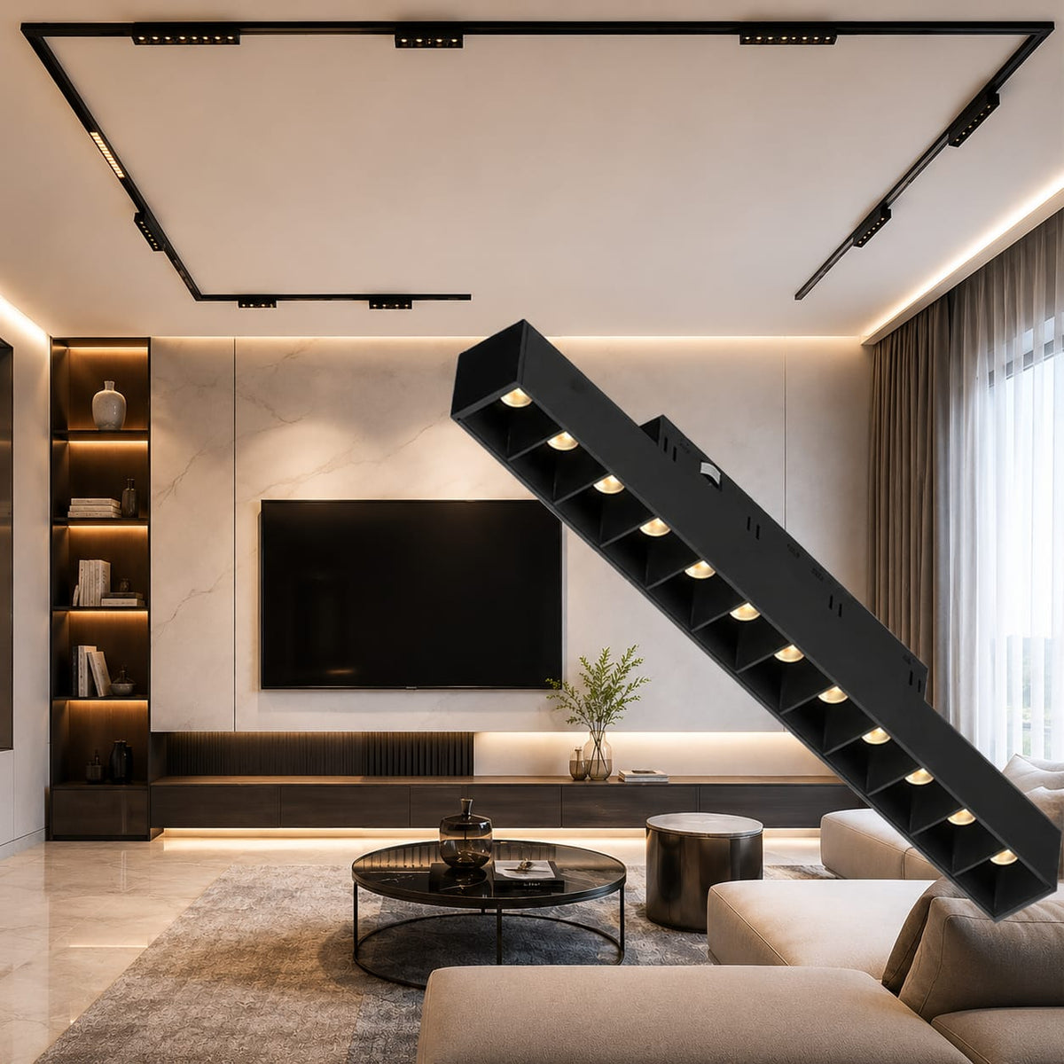 Smart Recessed Magnetic Fixed Laser Light 12W