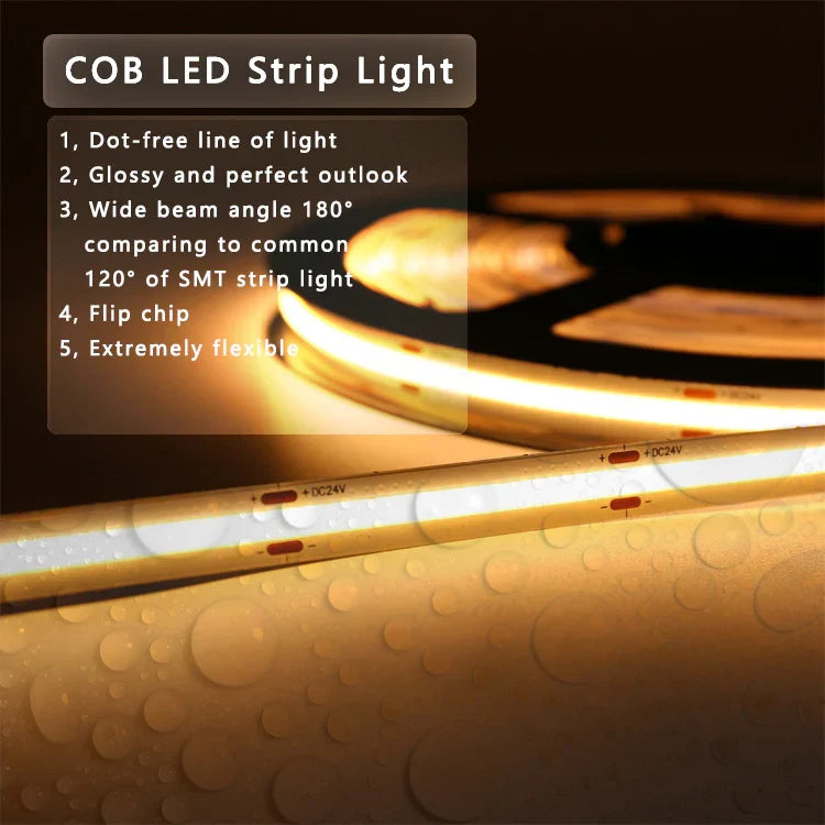 COB Strip Light DC-24V ( 10 Meter /Role )