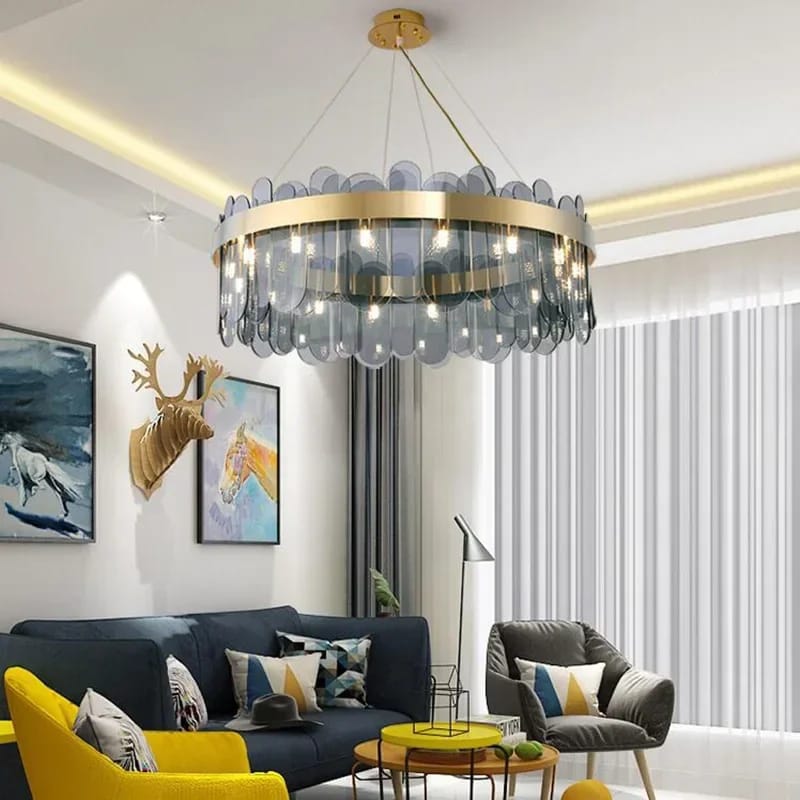 Modern Luxury Smoke Glass Chandelier (800mm)