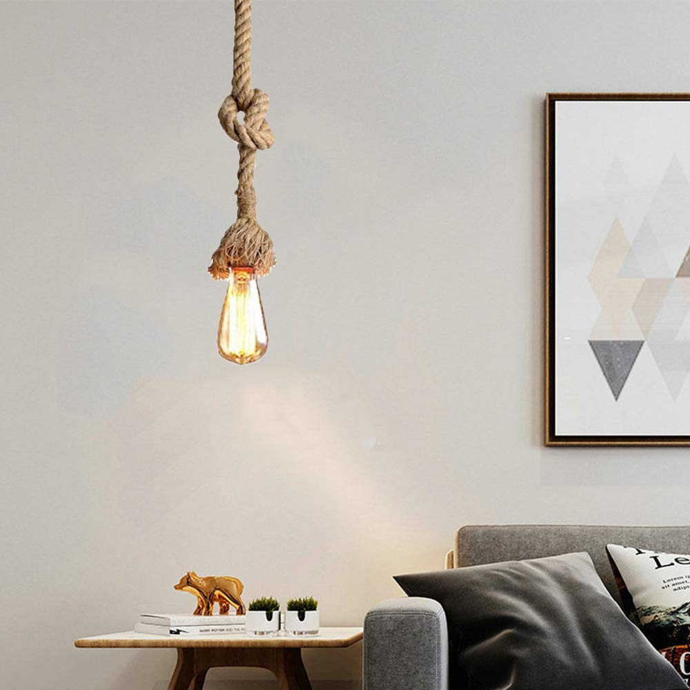Decorative Vintage Rope Hanging Light