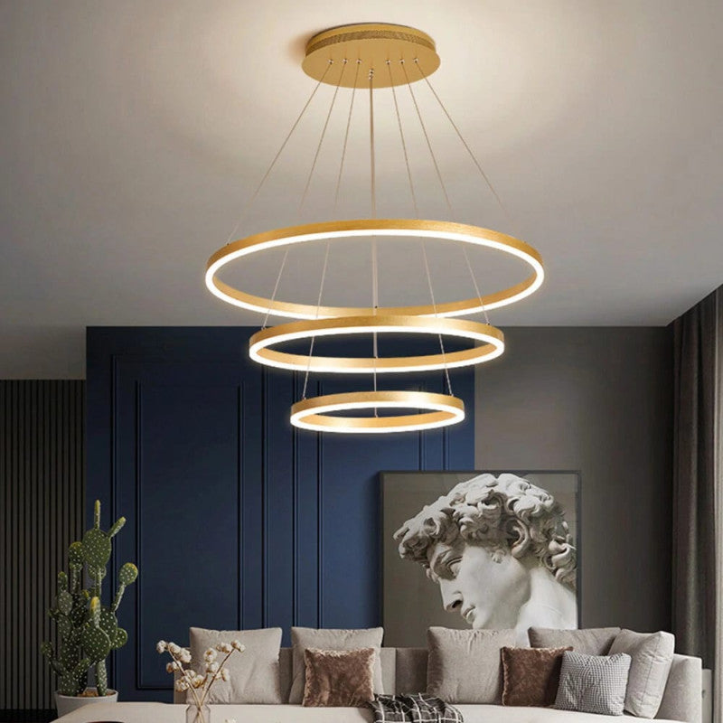 Nordic Ring Shaped Duplex Chandelier