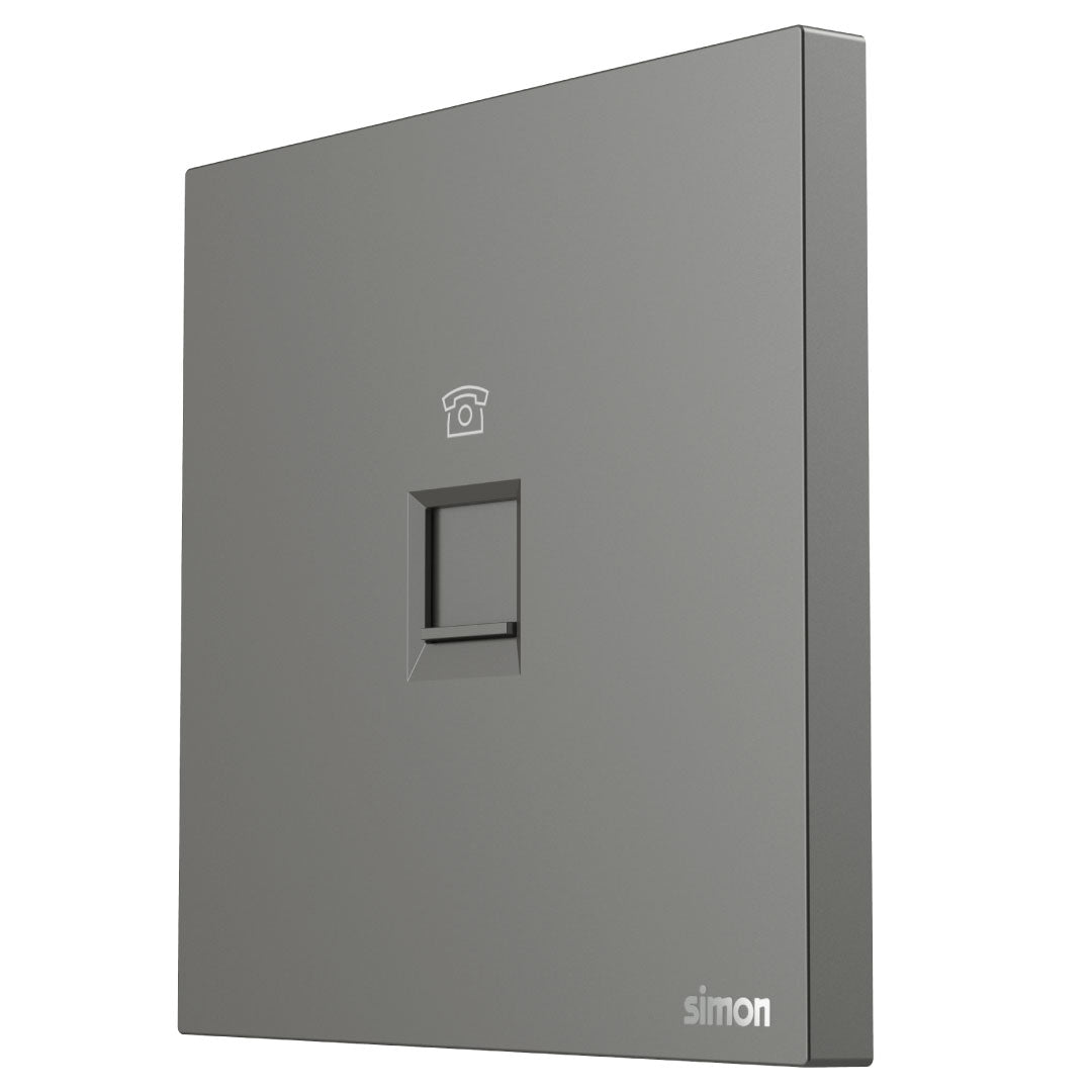 Simon 1-Gang Telephone Outlet M7 Air Series-Grey