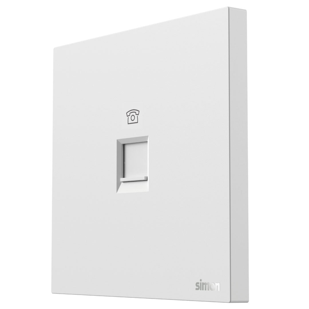 Simon 1-Gang Telephone Outlet M7 Air Series-White