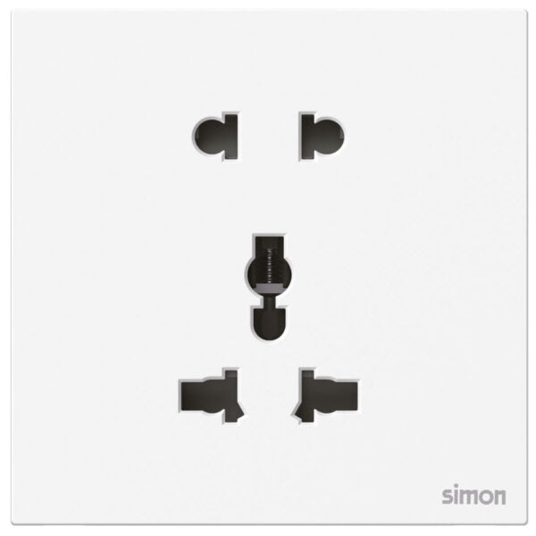 Simon 2Pin and International Socket M7 Air Series-White