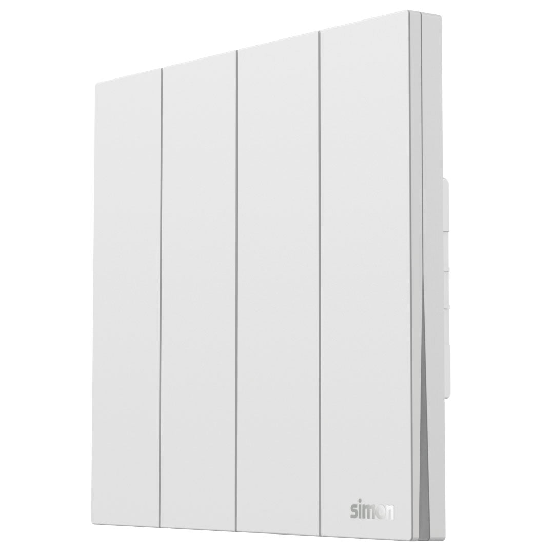 Simon 4-Gang 1-Way Switch (3x3) M7 Air Series -White