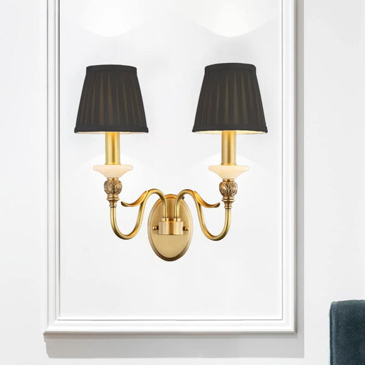 Traditional Midnight Glow Double Wall Light